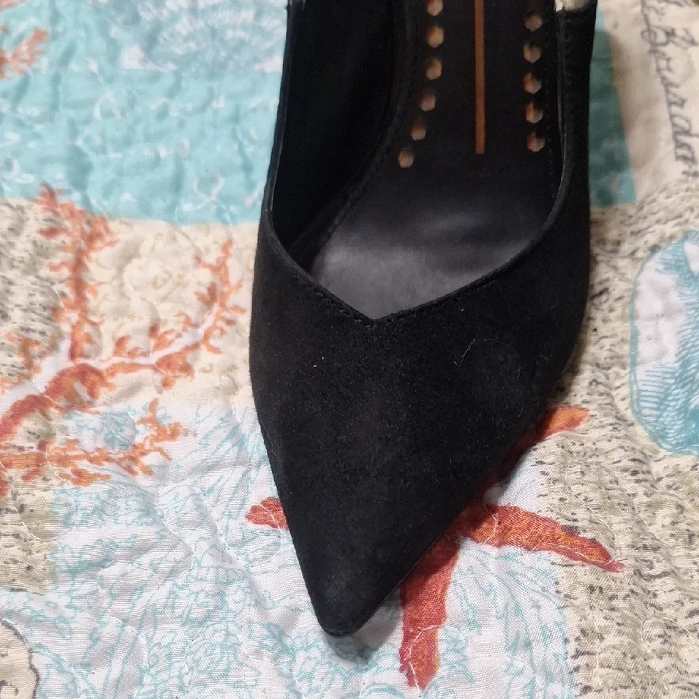 Dolce Vita Black and Cream Heels